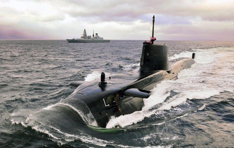 Submarine at sea