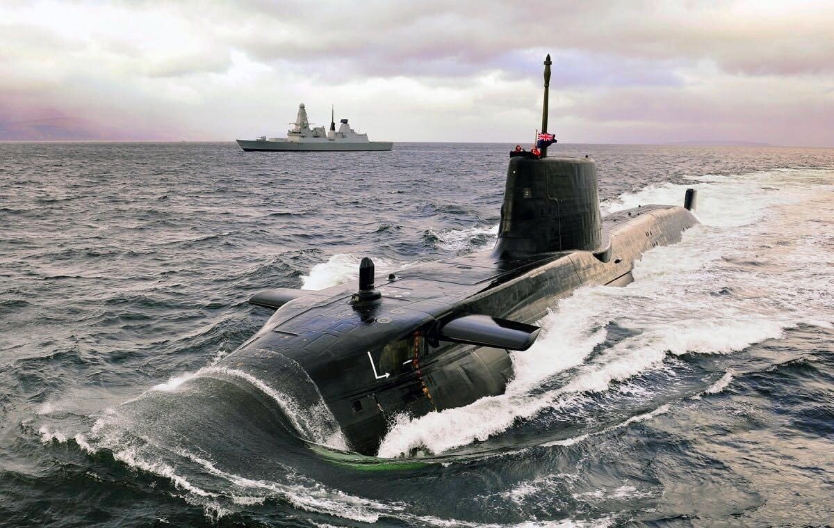 Submarine at sea